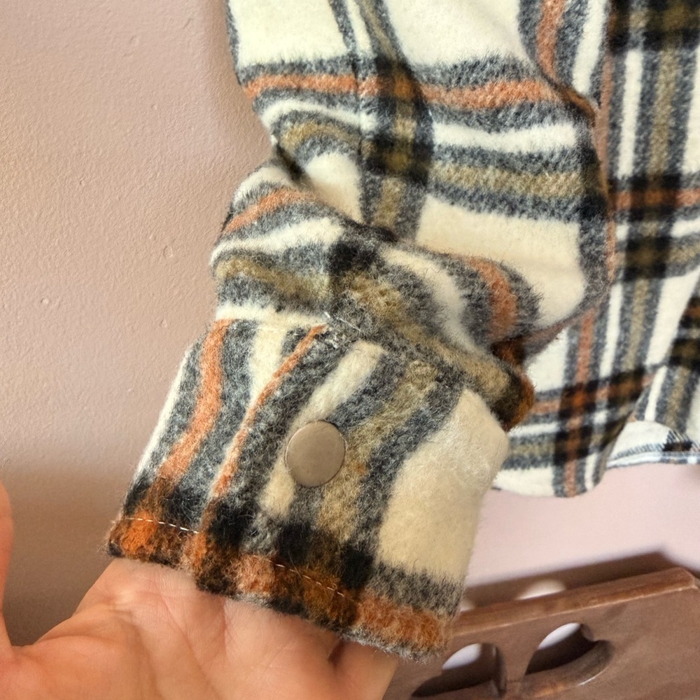 Plaid Button-Up Shacket - image 5
